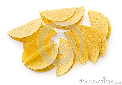 Crispy taco shells Stock Photo