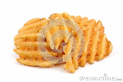 Criss cut fries Stock Photo