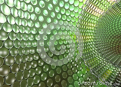 Cristal Tech Tunel Green Stock Photo