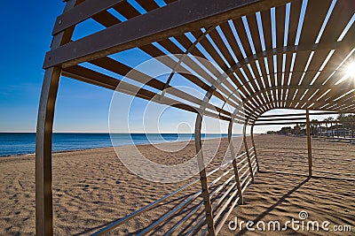 Cristall Cristal beach in Miami Platja Stock Photo