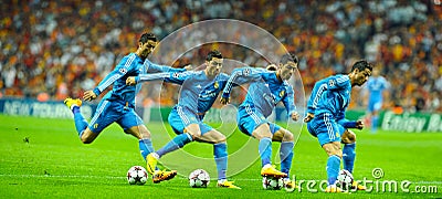 Cristiano Ronaldo dribbling in action Editorial Stock Photo