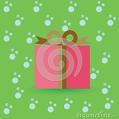 Cristmas Gift Vector Illustration