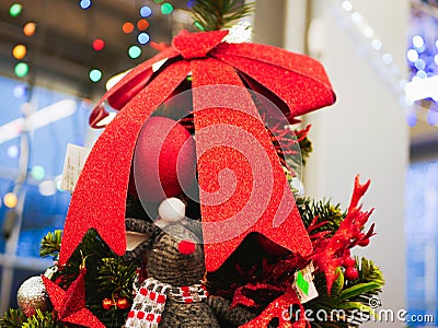Cristmas presents. Gift Christmas toys. Shopping prizewinners from the store Stock Photo