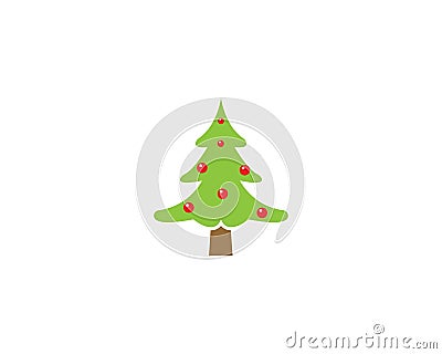 cristmas tree illustration vecto Vector Illustration