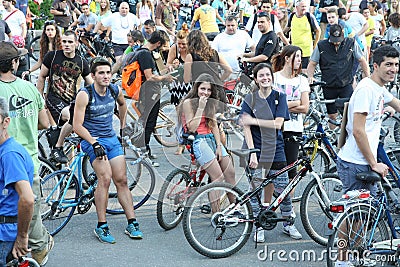 Critical Mass Editorial Stock Photo