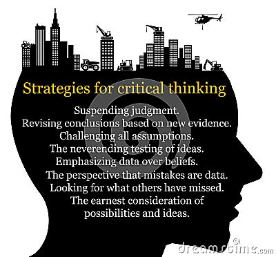 Critical thinking strategies Stock Photo