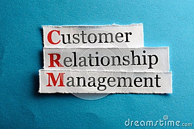 Crm abbreviation Stock Photo