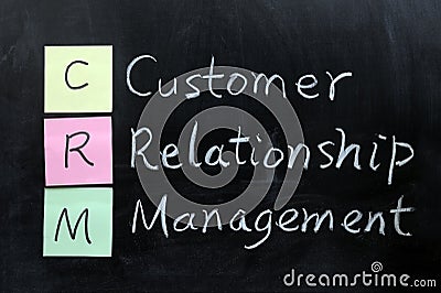 CRM, Customer Relationship Stock Photo