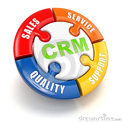 CRM. Customer relationship marketing concept. Stock Photo