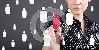 CRM - Customer service, retention and care concept Stock Photo