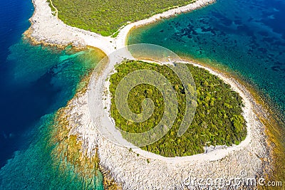 Croatia, Adriatic coast, rocky cape on Dugi Otok island Stock Photo