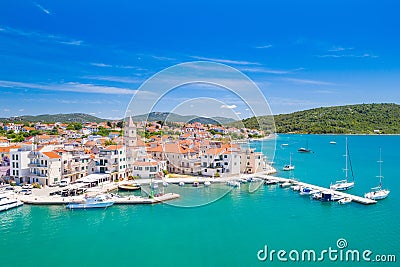 Croatia, Adriatic coastline, coastal town of Pirovac Stock Photo