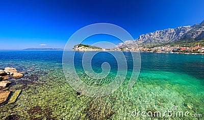 Croatia, Adriatic Sea, Makarska Riviera, summer landscape, Middle Dolmacia Stock Photo