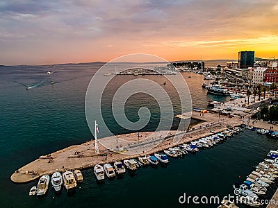 Croatia is amazing at sunset Editorial Stock Photo