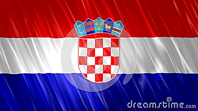 Croatia Flag Stock Photo