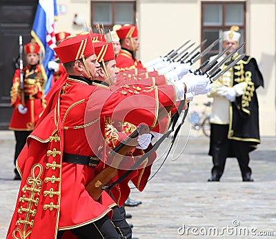 Croatia / Honor Guard Battalion / Perfection Editorial Stock Photo