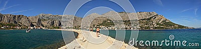 Croatia - Omis city skyline Editorial Stock Photo