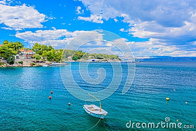 Croatia seascape in summertime. Stock Photo