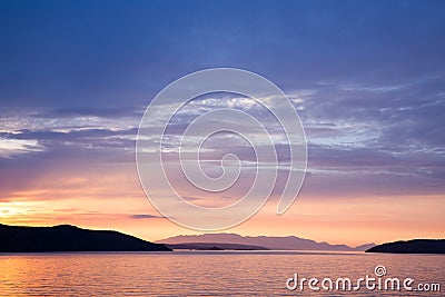 Croatia Sunrise Stock Photo