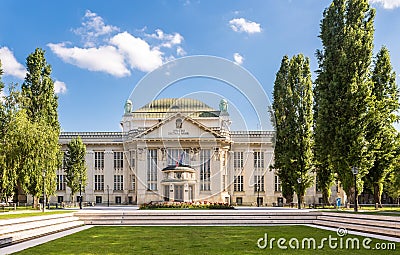 Croatian National State Archives building in Zagreb Stock Photo