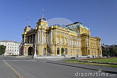 Croatian National Theater, Zagreb Stock Photo