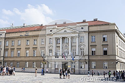 the Croatian parliament in Zagreb Editorial Stock Photo