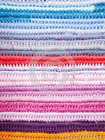 Crochet color background Stock Photo