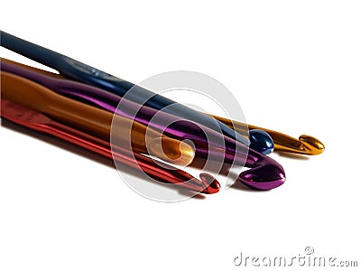 Crochet hooks Stock Photo