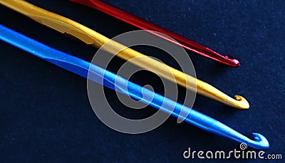 Crochet needle Stock Photo