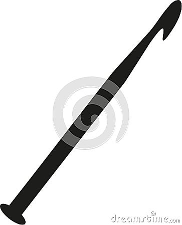 Crochet needle Vector Illustration