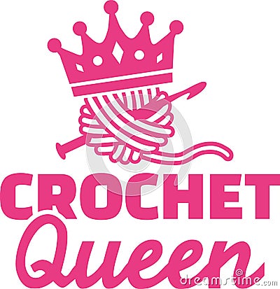 Crochet queen Vector Illustration