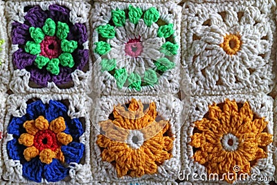 Crochet sample Stock Photo