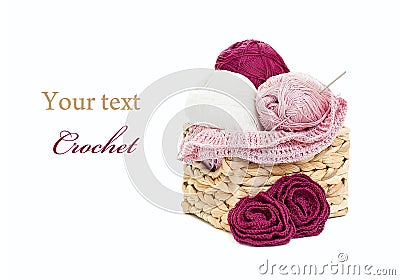 Crochet setting Stock Photo