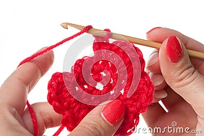 Crochet Work Stock Photo