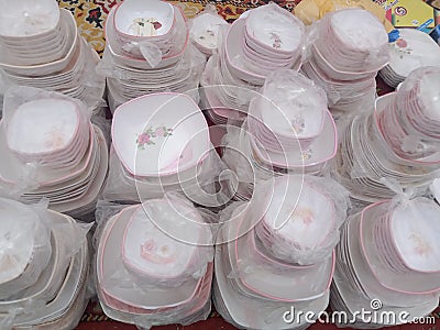 Crockery is useful for everytime Stock Photo