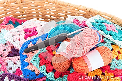 Crocket work in many colors Stock Photo