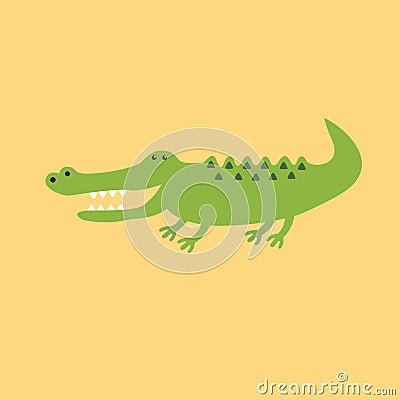 Crocodile crocodile crocodile Vector Illustration