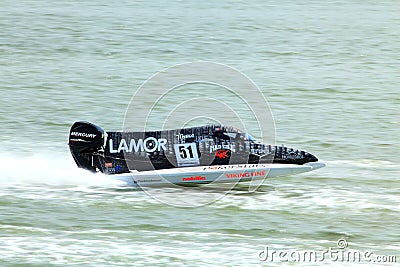 Crocodile flying on the water Editorial Stock Photo