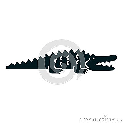 Crocodile icon. Vector illustration decorative design Vector Illustration