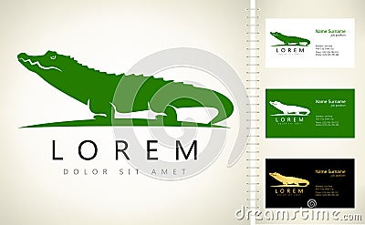 Crocodile logo vector Vector Illustration