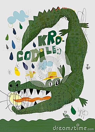 Crocodile Vector Illustration