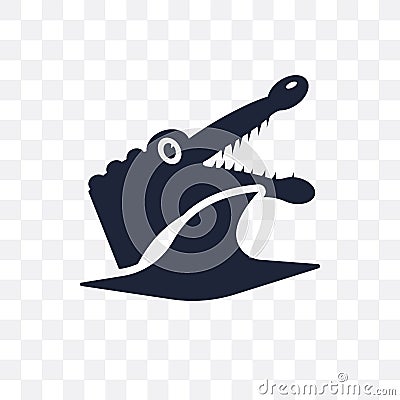 Crocodile transparent icon. Crocodile symbol design from Animals Vector Illustration