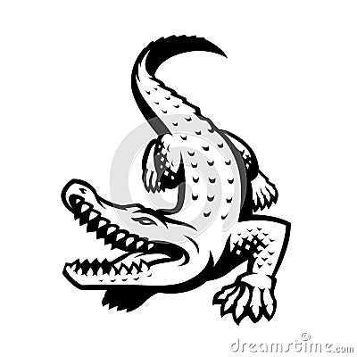 Crocodile Vector logo Vector Illustration