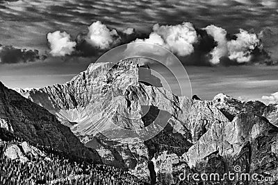 Croda de R`Ancona in a beautiful fall afternoon Stock Photo