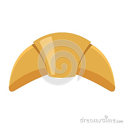 Croissant colorful bakery product icon Vector Illustration