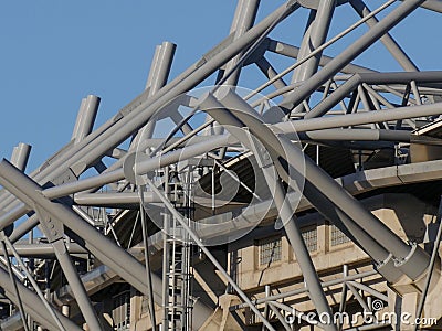 Croke Park GAA stadium abstract detail, Dublin, Ireland Editorial Stock Photo