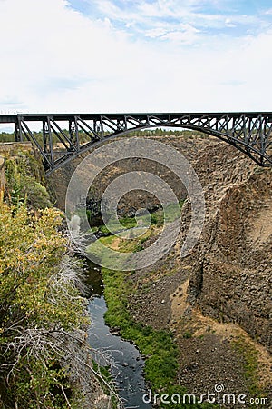 Crooked river high bridge Oregon Stock Photo