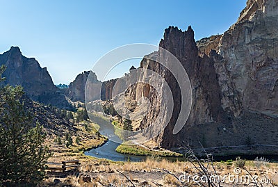 Crooked River in Oregon Stock Photo