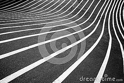 Crooked Road Lines in the city Stock Photo