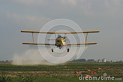 Crop Duster Stock Photo